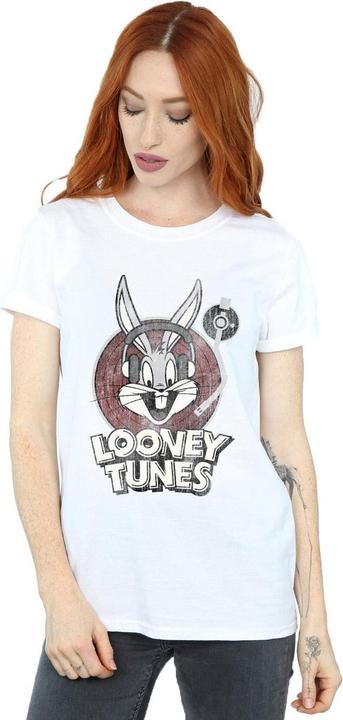Produktbild Looney Tunes Bugs Bunny Kreis Baumwolle Logo Boyfriend TShirt (3XL)