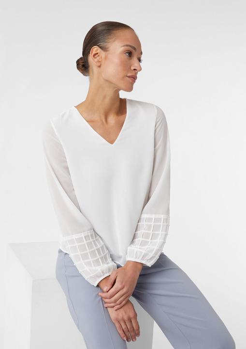 Immagine prodotto Comma Bluse Chiffonbluse aus Viskose mit Biesendetails (34)