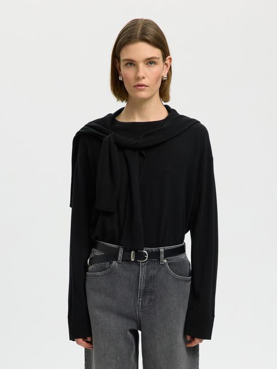 Produktbild Selected Slfthea Ls Knit Merino O-Neck Noos (S)