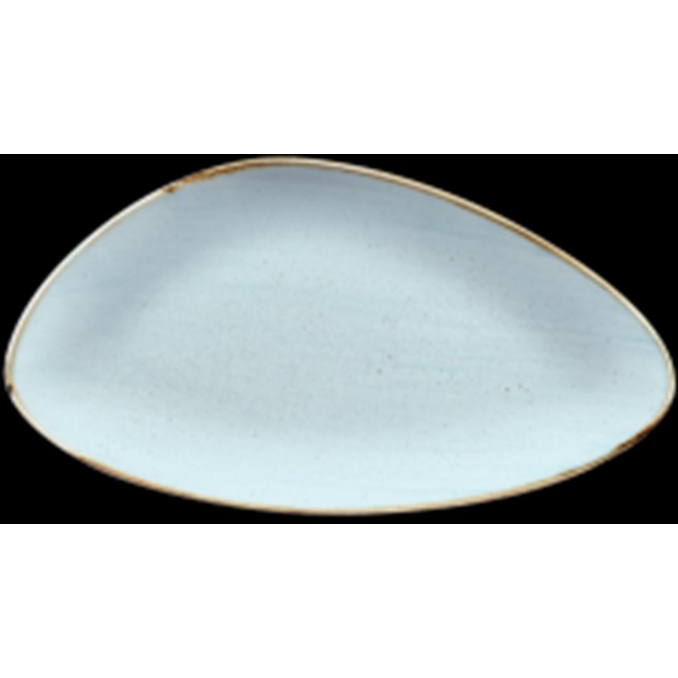 Churchill Stonecast Duck Egg Hellblau Triangel Platte 35.5x18.8, Teller, Blau