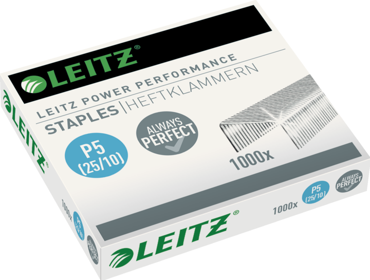 Actual product image Leitz Staples P5, 10mm, galvanized, 1000 pieces (1000 x)