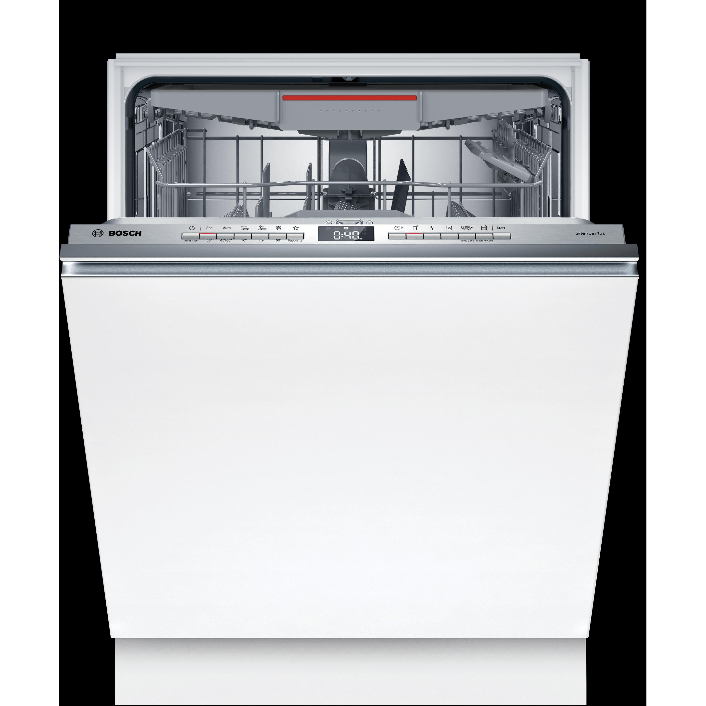 Bosch Hausgeräte Serie 4, Vollintegrierter Geschirrspüler, 60 cm, VarioScharnier für besondere Einbausituationen, SMH, G...