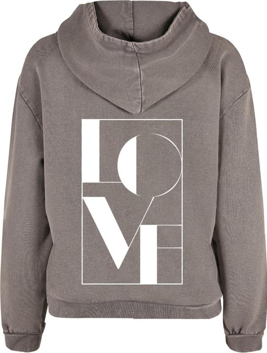 Produktbild Merchcode Ladies Love Acid Washed Oversized Hoody - 187691 (4XL)