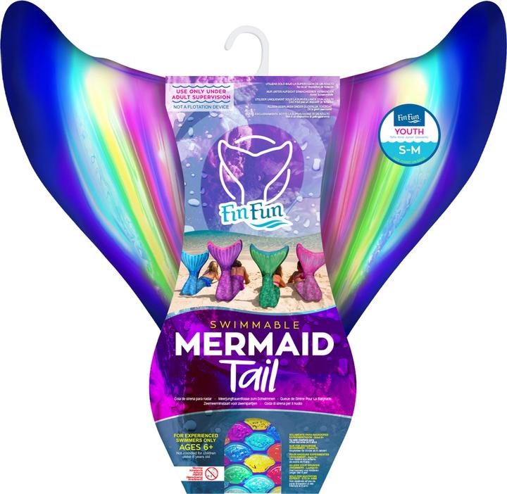 Actual product image Fin Fun Mermaid fin Rainbow (L/XL)