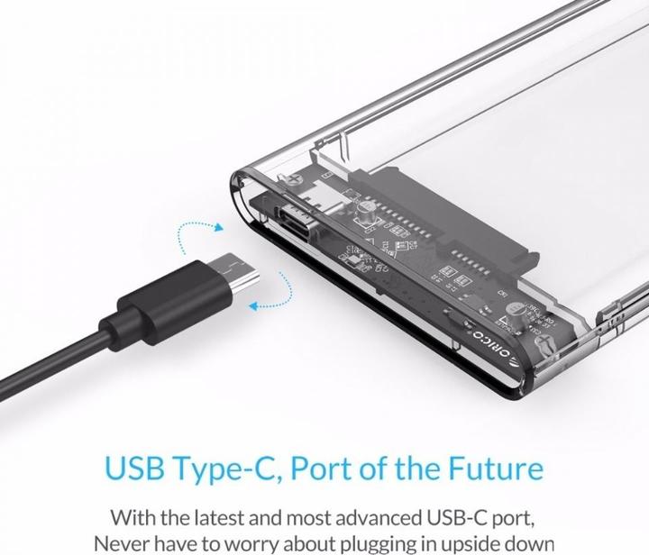 Actual product image Orico USB-C 3.1 SSD HD 2.5" Hard Drive Enclosure (2.5")