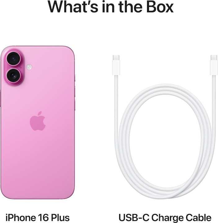 Produktbild Apple iPhone 16 Plus (128 GB, Pink, 6.70", SIM + eSIM, 48 Mpx, 5G)