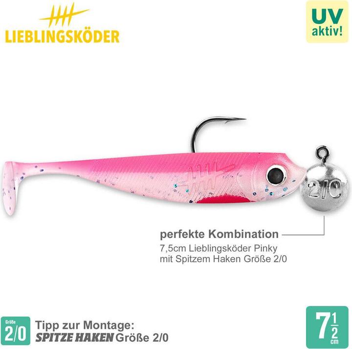 Immagine prodotto Lieblingsköder Pinky (acqua torbida, nuvole) (15 cm)
