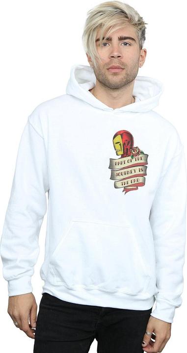 Produktbild Iron Man Tattoo Journey Breast Print Kapuzenpullover (3XL)