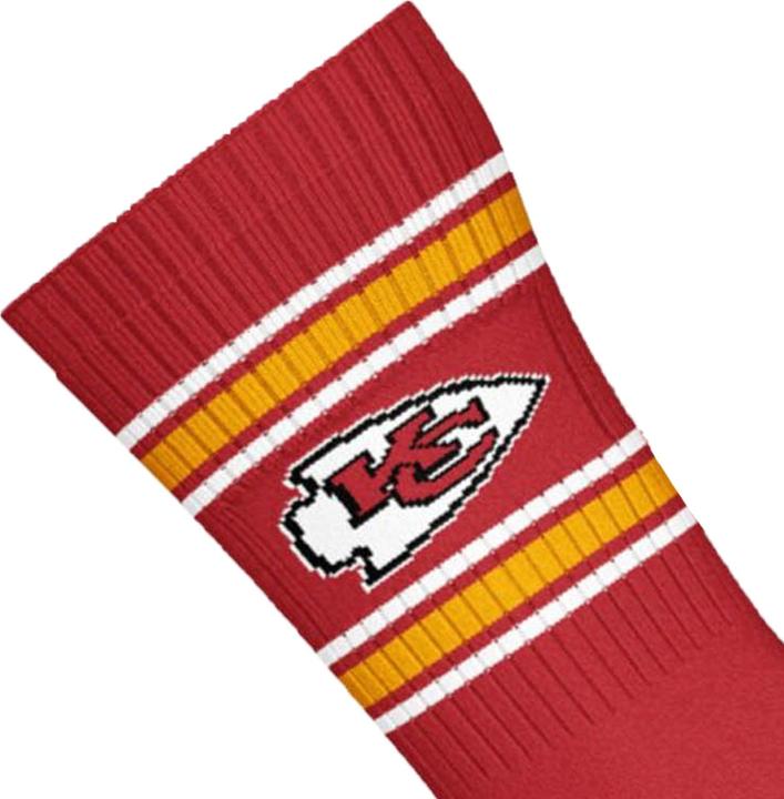 Produktbild Barefoot Kansas City Chiefs 3pk Crew Socks 43-46 (43 - 46)
