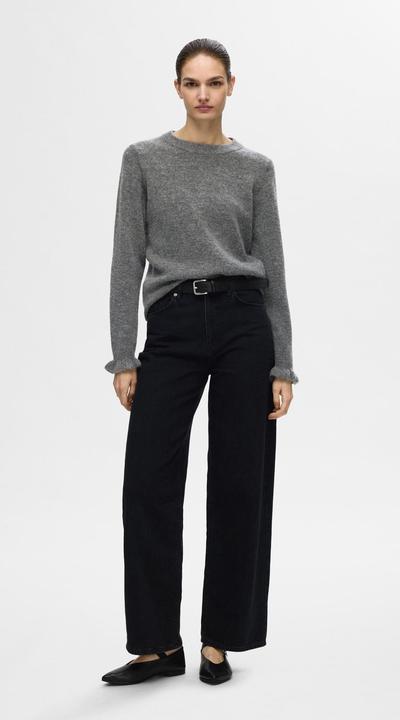 Produktbild Selected Femme Rüschenärmel Strickpullover (M)