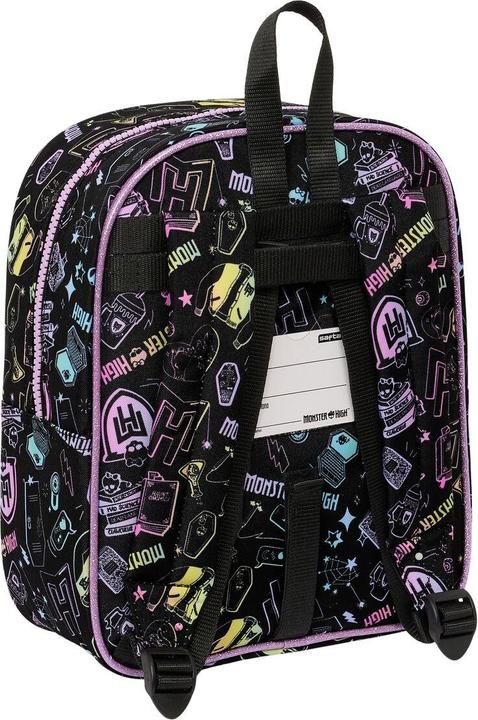 Produktbild Monster High Kinderrucksack Schwarz 22 x 27 x 10 cm