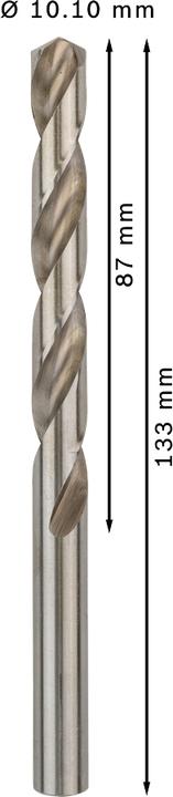 Immagine prodotto Bosch Professional Zubehör Punta PRO Metal HSS-G, 10,1 x 87 x 133 mm (10,1 mm)