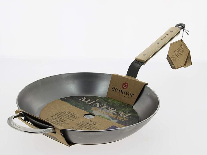 Produktbild de Buyer Runde Bratpfanne B Bois 32cm (32 cm, Bratpfanne, Edelstahl)
