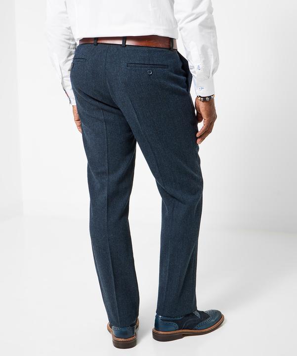 Produktbild Joe Browns Navy Herringbone Smart Trousers (34)