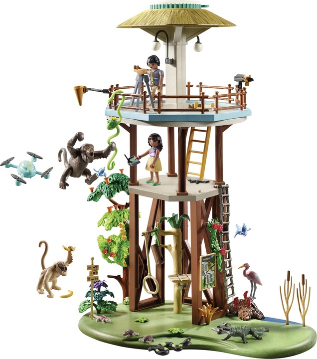 Produktbild Playmobil Forschungsturm mit Kompass (71008, Playmobil Wiltopia)