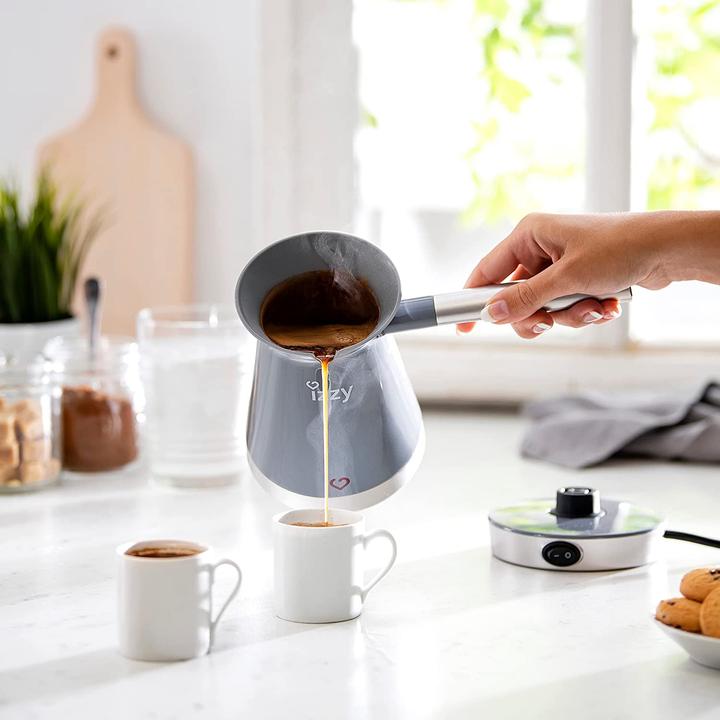 Produktbild Izzy Elektrische Kaffeekocher Kaimak Grau Silberfarben
