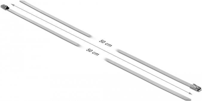Produktbild Delock Kabelbinder 50cm (Packung mit 10) (Kunststoffkabelbinder, 500 mm, 10 Stk.)