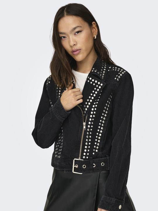 Actual product image Only Fly-away collar jacket denim jacket (XL)