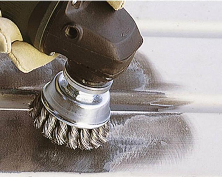 Actual product image wolfcraft wolfcraft 1 steel cup brush WS serrated M14 ø75mm