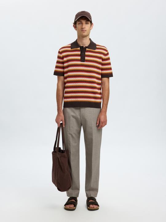 Image du produit Selected Kurzärmeliges Polohemd aus Strick (M)