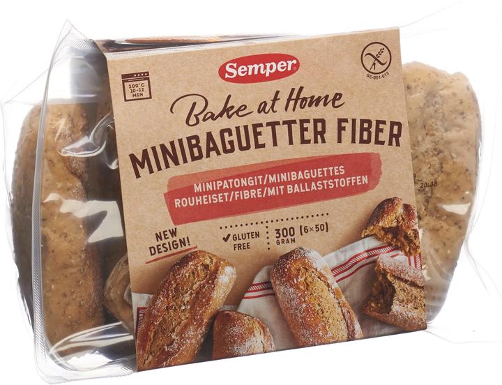 Actual product image Semper Mini Baguette Fibre gluten-free (300 g)