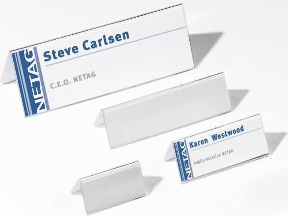 Actual product image Durable Table nameplate made of acrylic