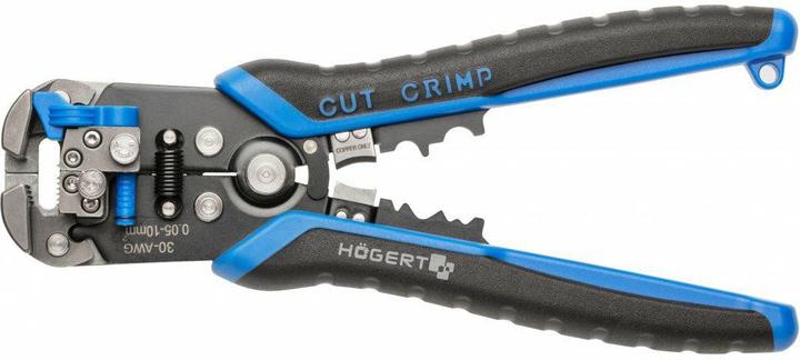 Actual product image Högert Automatic wire stripper, 0.05-10.0 mm2, 210 mm (210 mm)