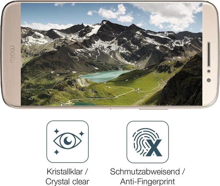 Produktbild Dipos Displayschutz Anti-Shock (2 Stück, Motorola Moto M)