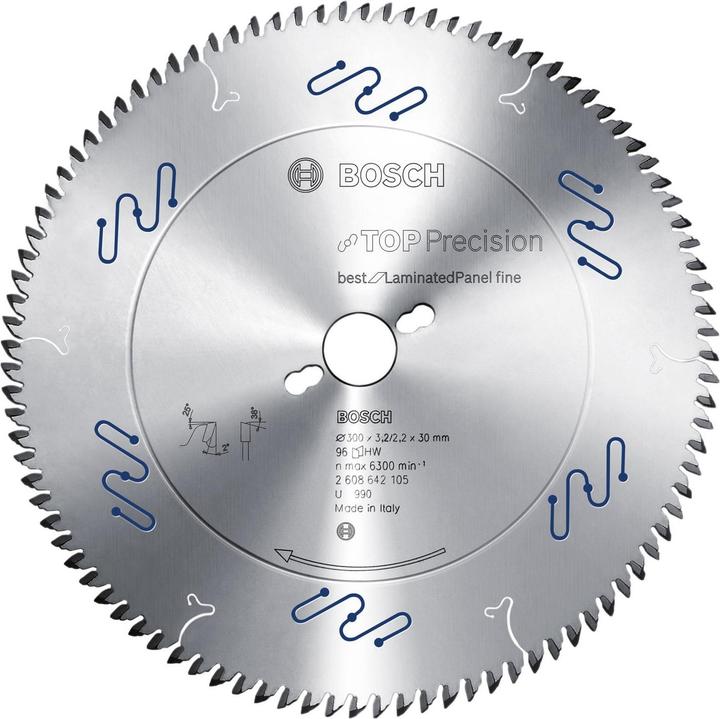Produktbild Bosch Professional Zubehör Kreissägeblatt Top Precision Best for Laminated Panel Fine 350x30x3,5 mm, 108