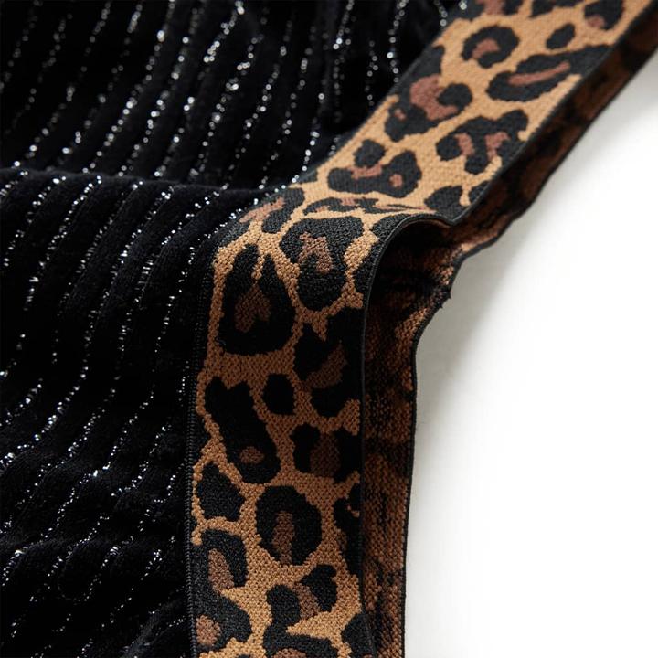 Produktbild VidaXL Kinderrock mit Bund in Leopardenmuster Schwarz (104)