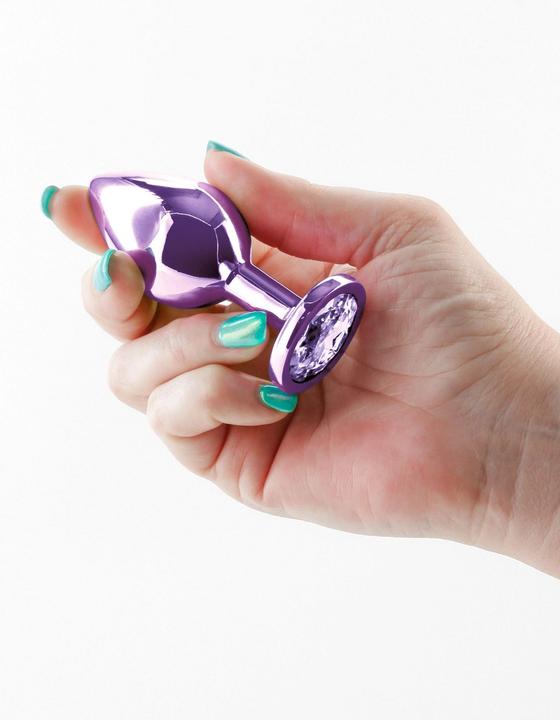 Produktbild NS Novelties Plug bijou aluminium chromé violet M