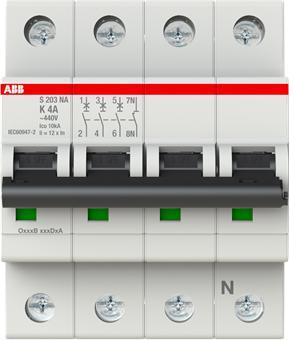 Actual product image ABB S203-K4NA Automatic circuit breaker K-Char., 6 2CDS253103R0337