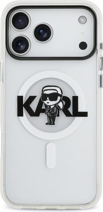 Image du produit Karl Lagerfeld - IML MagSafe Sketch Logo (KLHMP17XHGKIGKBT) - iPhone 17 Pro Max - Transparent Karl (Apple iPhone 17 Pro Max)