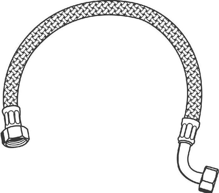 Produktbild Grohe Druckschlauch PG10, flexibel chrom