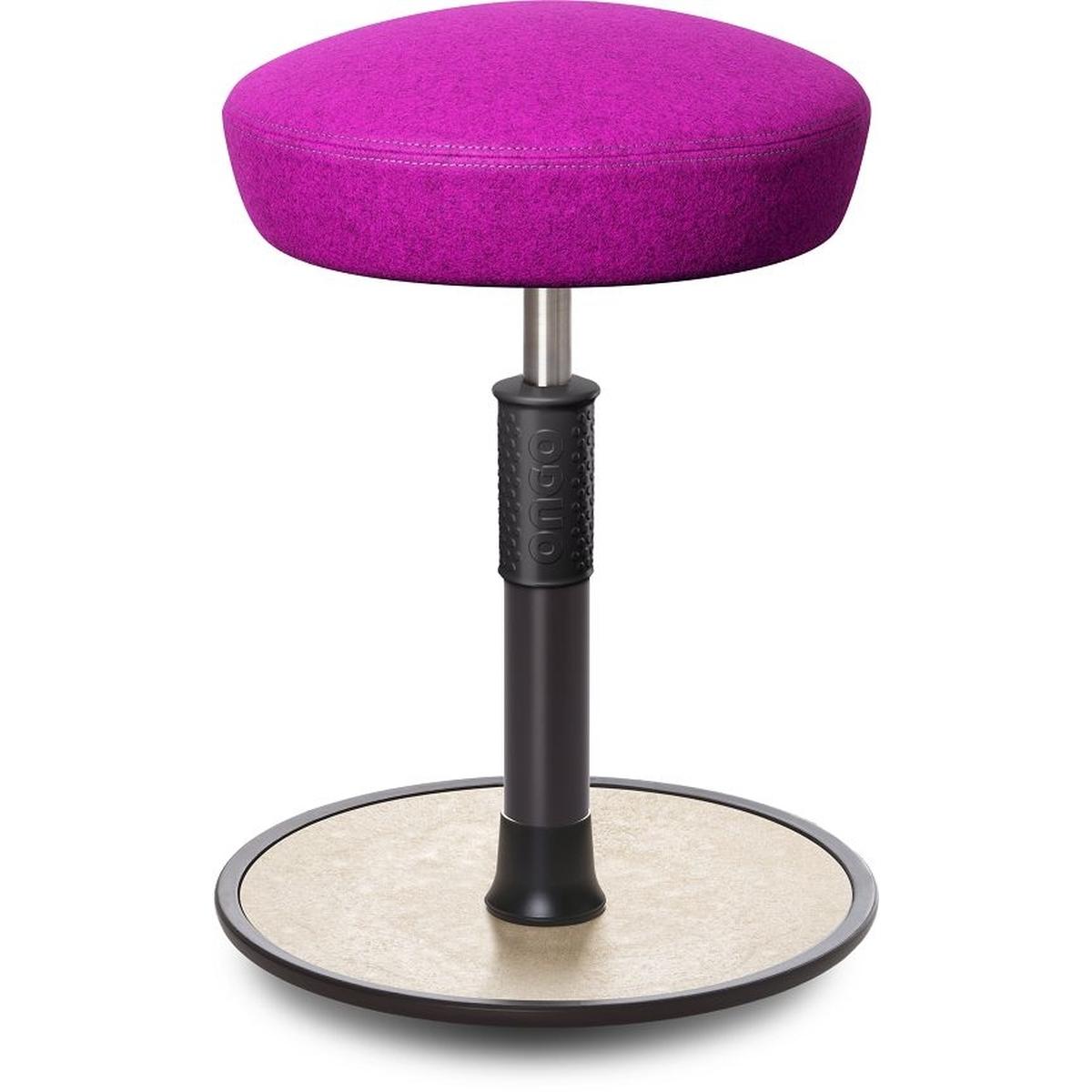 Ongo, Bürostuhl, Sitz- Stehhocker Free Regular Hutsitz kvadrat Divina Mel. Pink schw. /creme