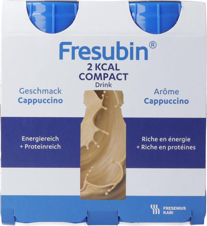 Produktbild Fresubin 2 kcal Drink Compact Cappuccino, 4x 125 ml (4 Stück, Flüssigkeit, 635 g)