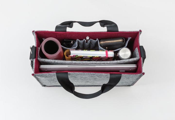 Immagine prodotto Sigel Notebooktasche Desk Sharing Bag Bicolor M, Grau/Rot 15.4 (15.40")