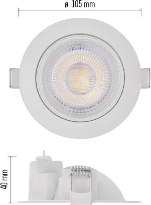 Produktbild Emos LED-Deckenspot GERI 6,5W 780LM IP20 CCT weiss (780 lm)