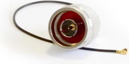 Actual product image Varia UFL HIROSE/IPX TO N PLUG (M) - Pigtail Type N Male to U.FL, 2-3 GHz