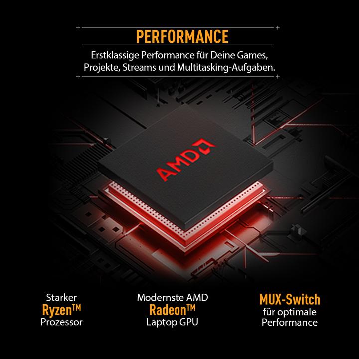 Image du produit ASUS TUF Gaming A17 RTX 4050 (17.30", 512 Go, 16 Go, DE, AMD Ryzen 7 7735HS)