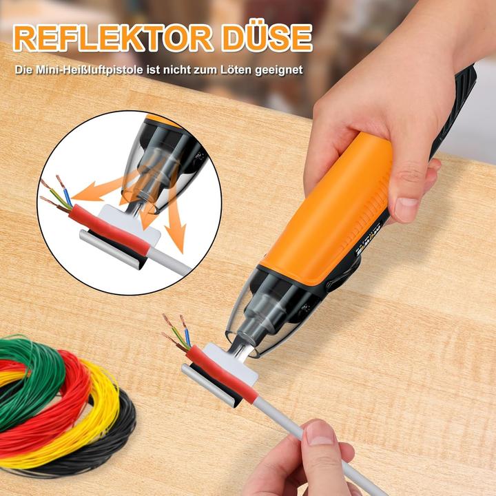 Actual product image Mowis Mini Heissluftpistole mit Düse und Ständer