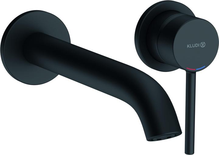 Kludi Miscelatore per lavabo a due fori BOZZ, bocca di erogazione 23 cm