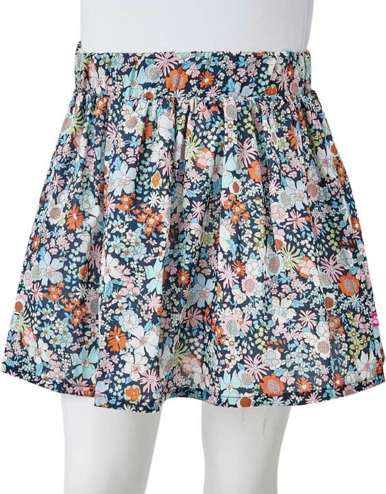 Actual product image vidaXL Children's skirt dark blue 140,Material: 100 % cotton,Colour (140)