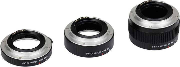 Produktbild Caruba Extension Tube Set Pentax Q Chrom (Makro-Zwischenring, Pentax Q)