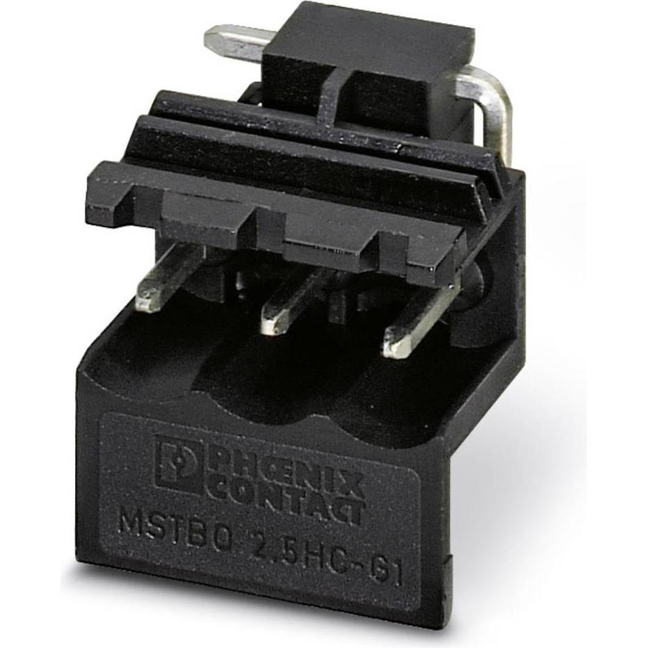 Phoenix Contact MSTBO 2,5/ 3-G1L BK, Cavo + Spina elettrica, Nero