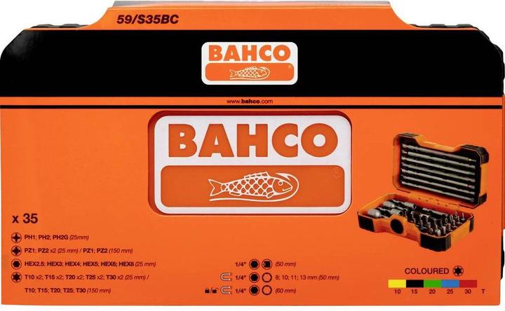 Produktbild Bahco 1/4" Bit-Satz mit TORX Bits und Steckschlüsseln - 35-teilig (1/4")