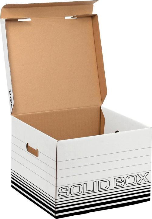 Produktbild Leitz Archivbox Karton Weiss, Schwarz 10 St. (A4)
