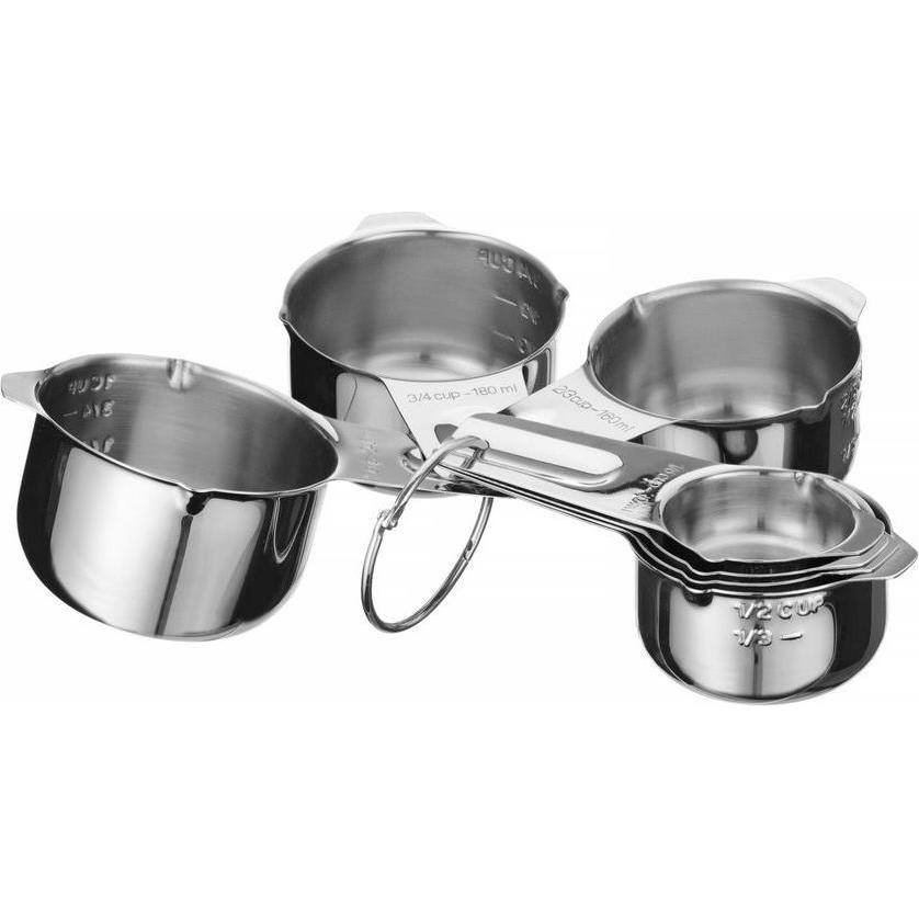 Thumbnail - Hendi Messbecher - Set mit 7 Stk.,, 140x85x(H)52mm, Messbecher, Silber