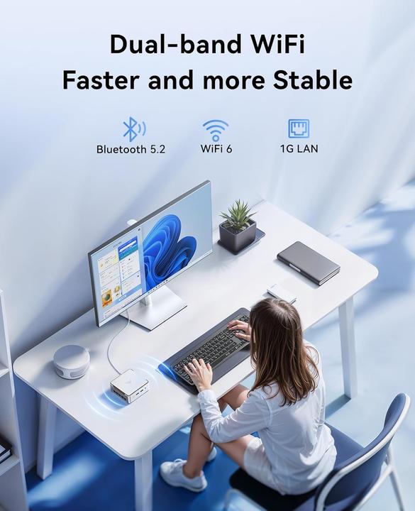 Produktbild NiPoGi Mini PC Hyper H2 mit i9-11900H, 32GB RAM, 1TB SSD (1000 GB, 32 GB, Intel Core i9-11900H)