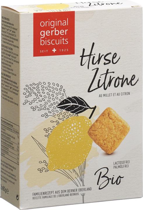 Produktbild Gerber Biscuits Guetzli Bio Biscuits Hirse Zitrone 2 x 80 g (2 Stk., 80 g)